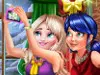 Ladybug And Elsa Xmas Selfie